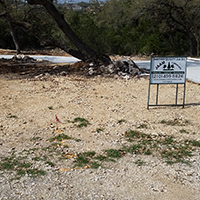 Site with Sign